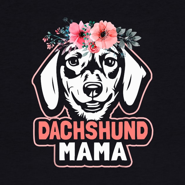 Dachshund Mama Floral Lover by Xamgi